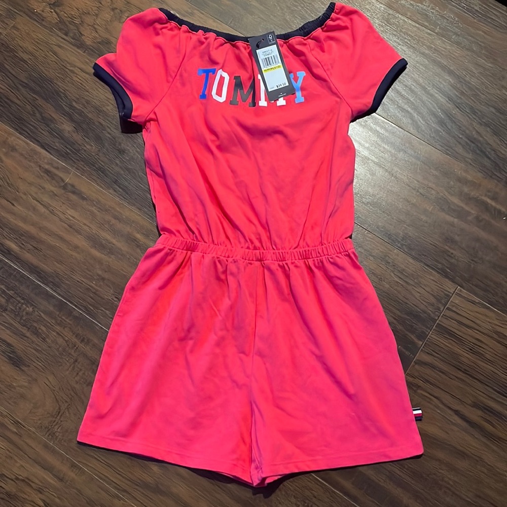 Girls Tommy romper size 8/10 NWT